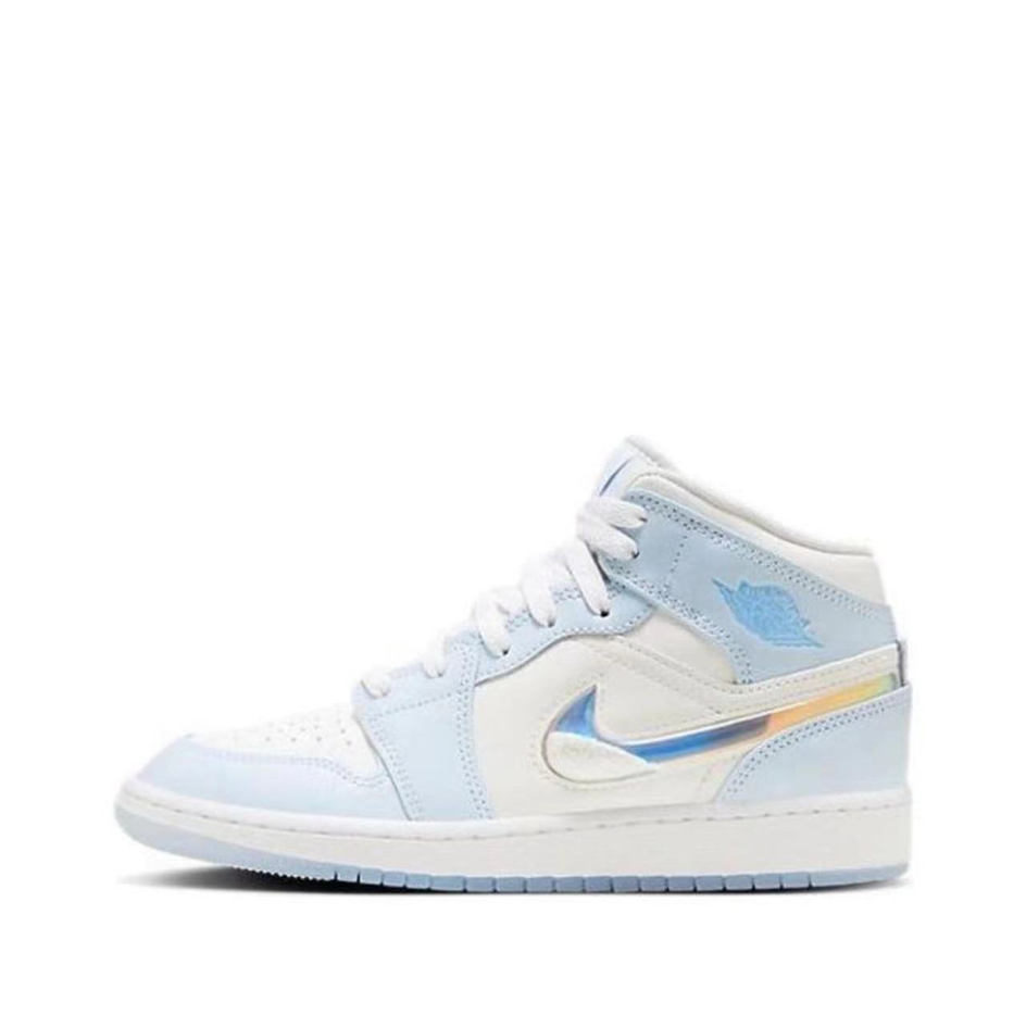 Nike Air Jordan 1 Mid耐克女子中帮AJ1蓝熊猫 554725-084-图3