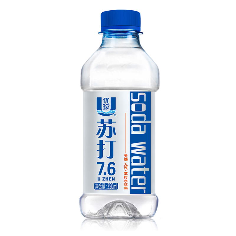 【3月新货】优珍苏打水350ml*24瓶整箱无糖无汽弱碱饮用备孕柠檬-图2