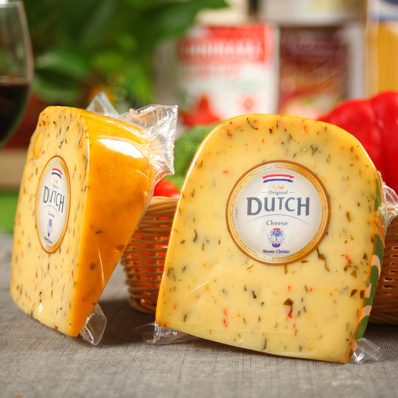 琪雷萨香草味高达干酪三角即食奶酪块芝士Cheese荷兰进口230g特价 - 图1