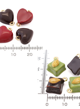 日本贵和合金立体抹茶巧克力挂坠