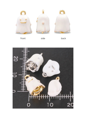 贵和万圣节乌鸦精灵骷髅蝙蝠挂坠日本进口kiwa配件DIY合金滴胶