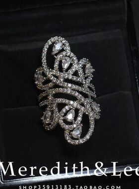 Meredith&Lee 轻奢优雅设计感小众华丽别致晚宴礼服戒指指环
