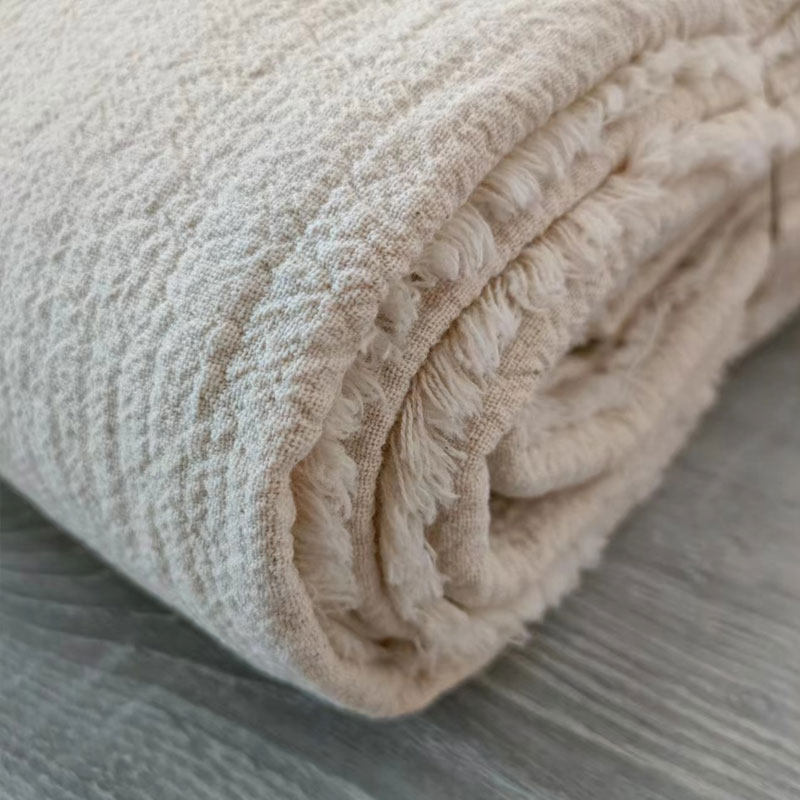 外贸出口100%纯棉原色盖毯水洗工艺全棉加厚柔软沙发休闲毯特价清,淘宝优惠券,粉丝福利购,淘宝优惠卷
