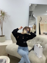 FF BLUE Heart Machine Two sets of camerashoulder T-shirt female design sensation slim fit slim black short tee