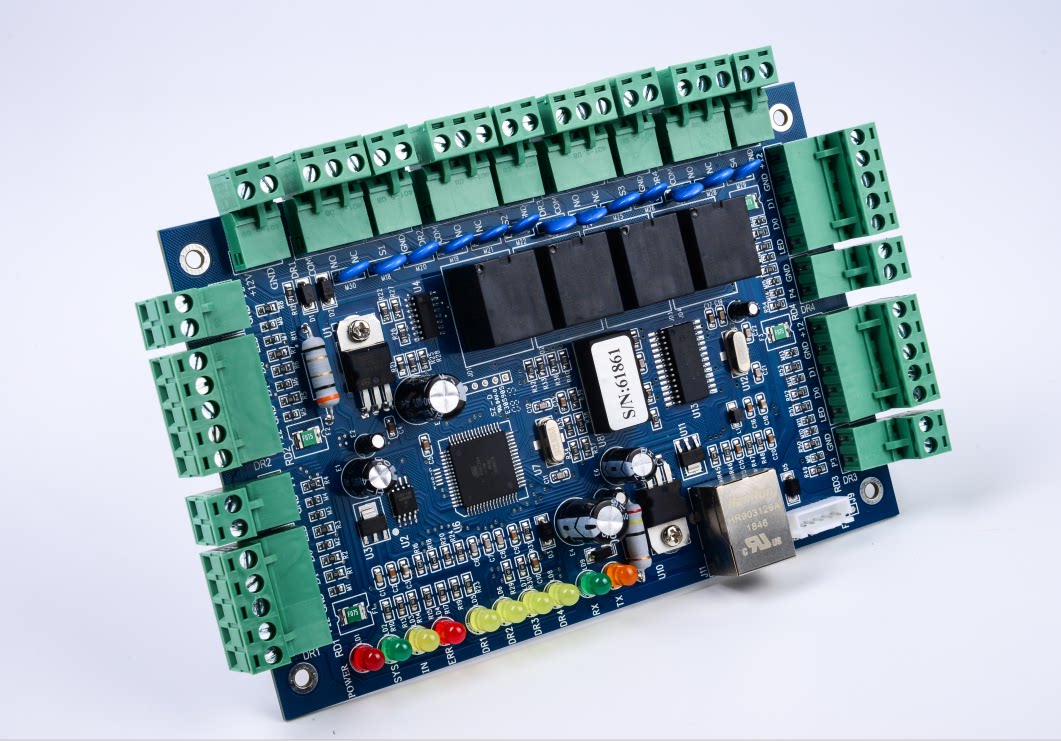 Network access control system magnetic lock card reader controller