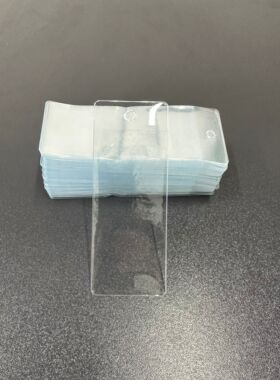 PVC吊牌袋领标袋布标商标小袋子备扣塑料吊牌卡套袋卡标签袋定制