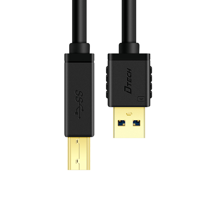 帝特USB3.0打印机数据线A公对B公方口蓝光光驱硬盘盒数据线连接线