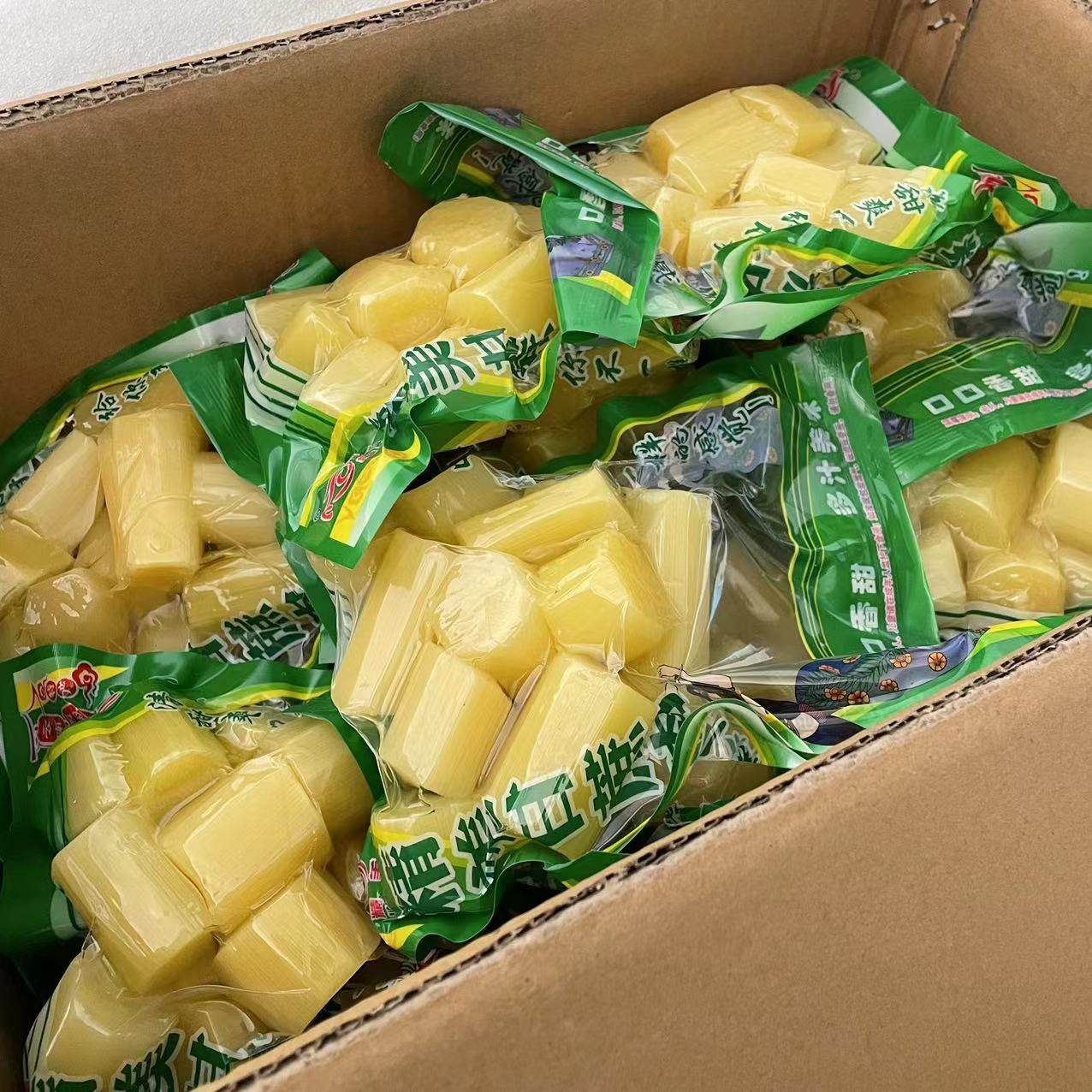 云南西双版纳去皮甘蔗肉360g袋装现货秒发