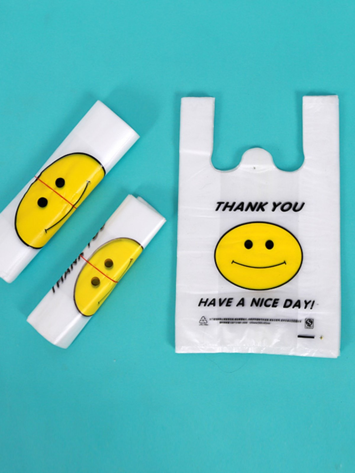 笑脸袋批发一次性外卖打包袋购物袋水果超市袋塑料食品袋按斤批发,淘宝优惠券,粉丝福利购,淘宝优惠卷