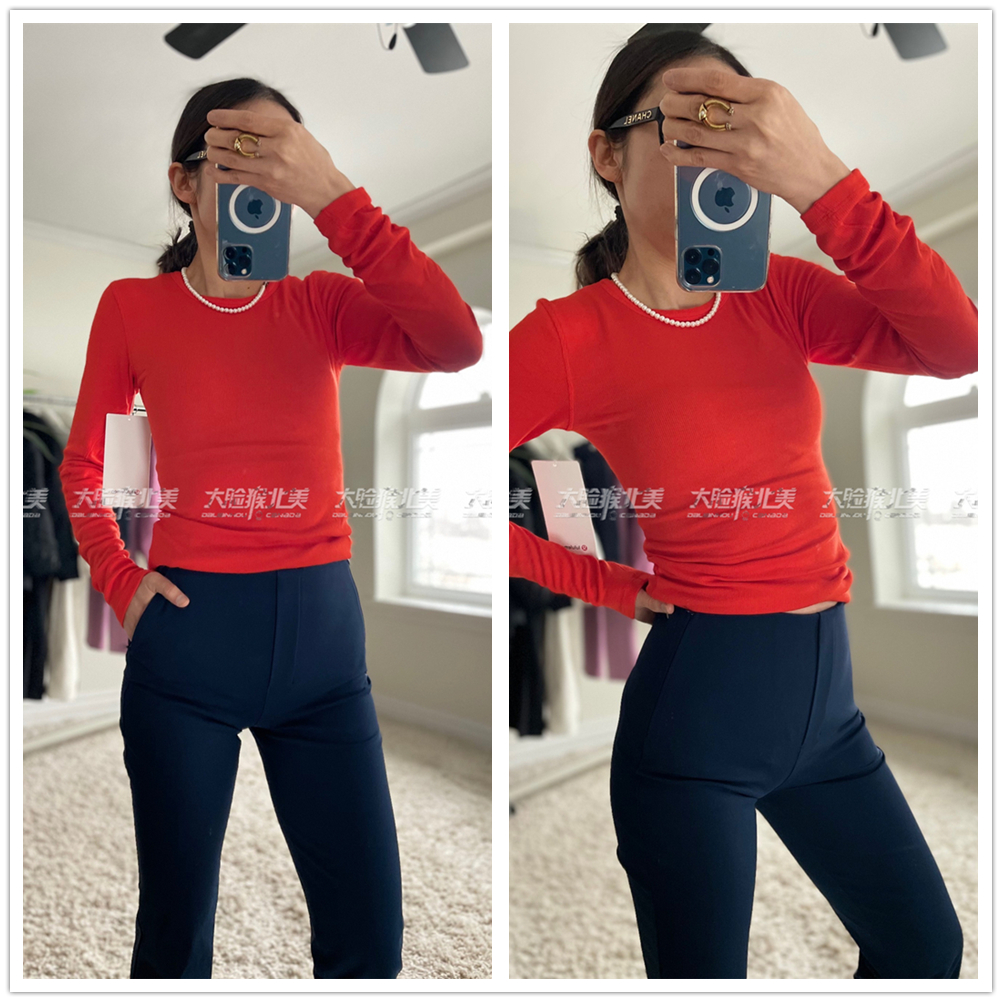 国现Lululemon Smooth Fit Pull-On HR Pant瑜伽商务高腰微喇裤 - 图2