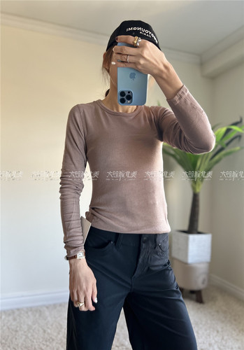 代购lululemon Hold Tight 瑜伽螺纹打底高弹长袖/短袖/背心 合辑 - 图2