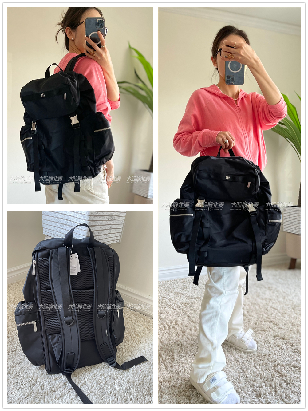 国现lululemon Wunderlust Backpack瑜伽休闲运动双肩防水背包-图1