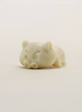 天然猛犸象牙冰料精雕原创趴趴左卫门 童趣 手串可爱配饰