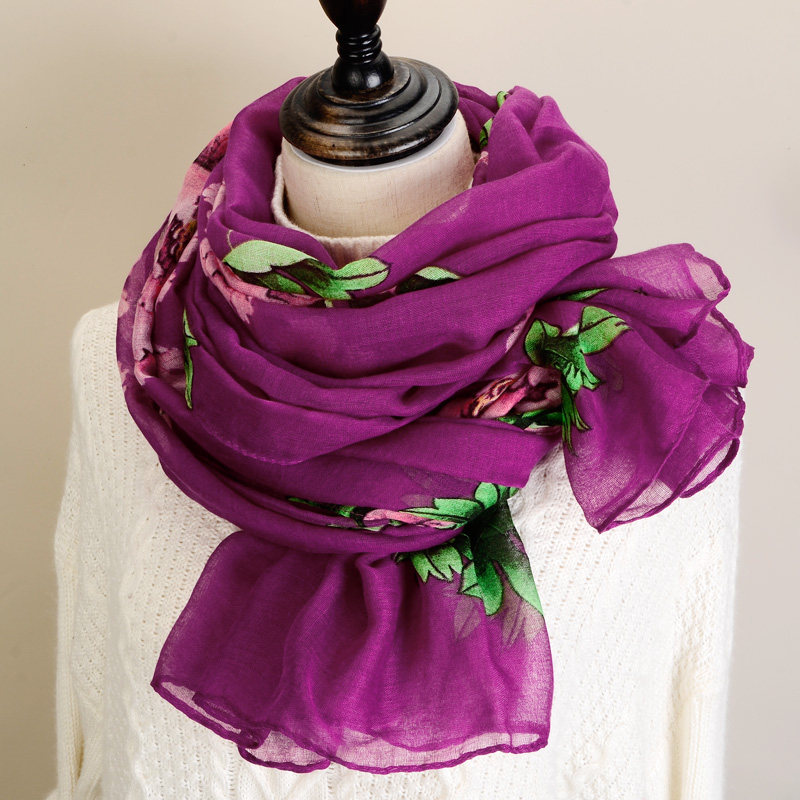 韩版女围巾春秋薄款百搭多功能纱巾冬季时尚超大长款披肩围巾两用,淘宝优惠券,粉丝福利购,淘宝优惠卷