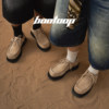 4cm height increased thick sole genuine leather kangaroo shoes