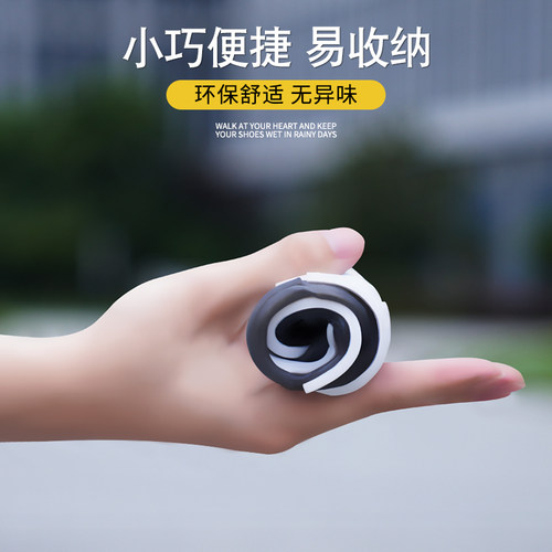 雨鞋女款鞋套防水外穿雨鞋套中筒加厚耐磨下雨天防滑水鞋硅胶雨靴 - 图3