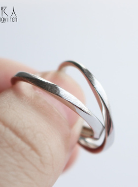 原创925纯银情侣戒指仪式感特别