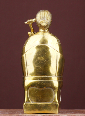 古韵之家黄铜黑老太太客厅摆件