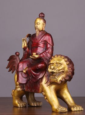 铜太乙真人救苦天尊青华大帝摆件