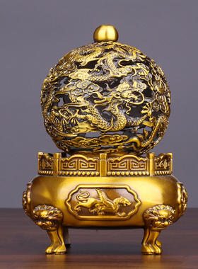 铜时来运转九转乾坤香炉旋转香炉