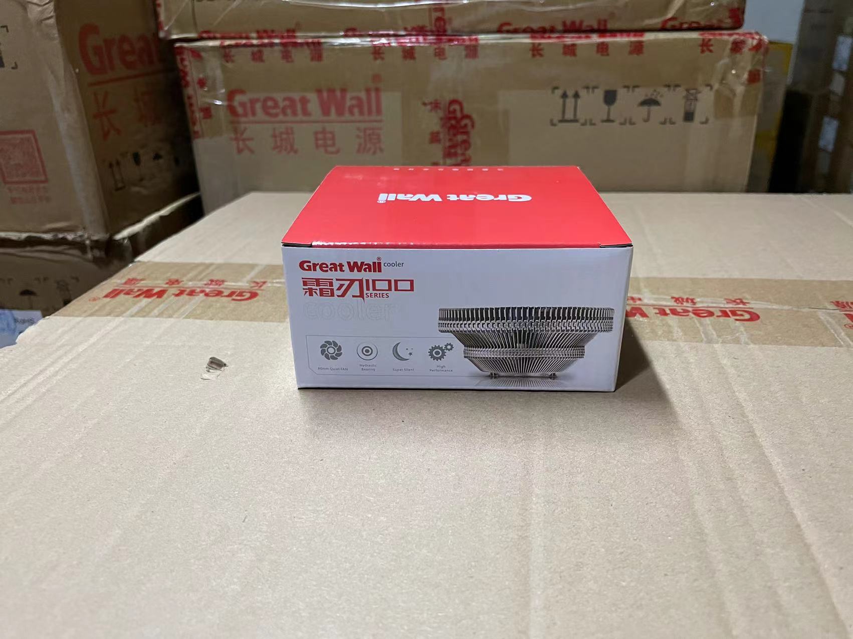 长城霜刃100s下压式CPU风扇 amd电脑台式lg1151/775静音cpu散热器 - 图1