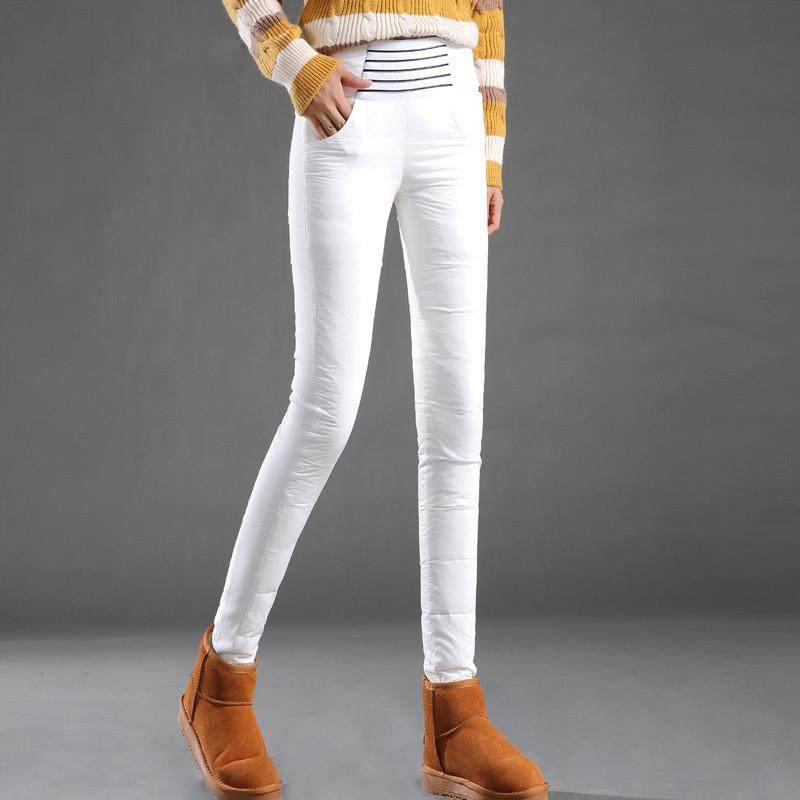 冬季新款羽绒裤女外穿高腰加厚显瘦白鸭绒长裤子休闲运动保暖棉裤,淘宝优惠券,粉丝福利购,淘宝优惠卷