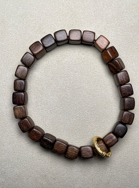 简约个性沉贵宝方糖方块金刚圈佛珠手串手链复古潮流文玩手链礼品