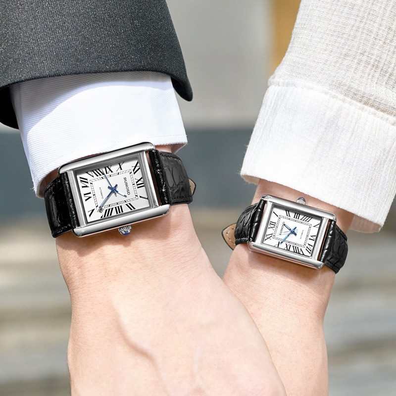 斯诺威登长方形全自动女一对机械表 斯诺威登手表国产腕表