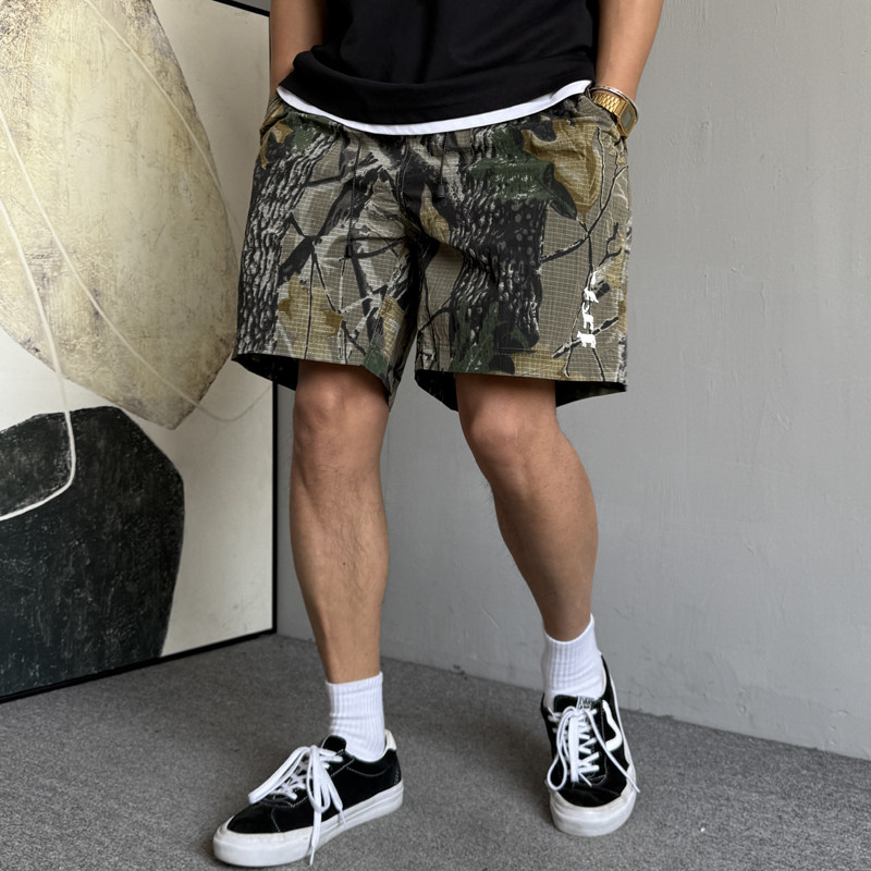 夏季美式户外速干薄款迷彩运动休闲短裤男宽松抽绳健身跑步五分裤,淘宝优惠券,粉丝福利购,淘宝优惠卷