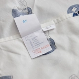 Хлопковый детский мультяшный комплект, простыня, спортивный пододеяльник, 4 предмета, постельные принадлежности