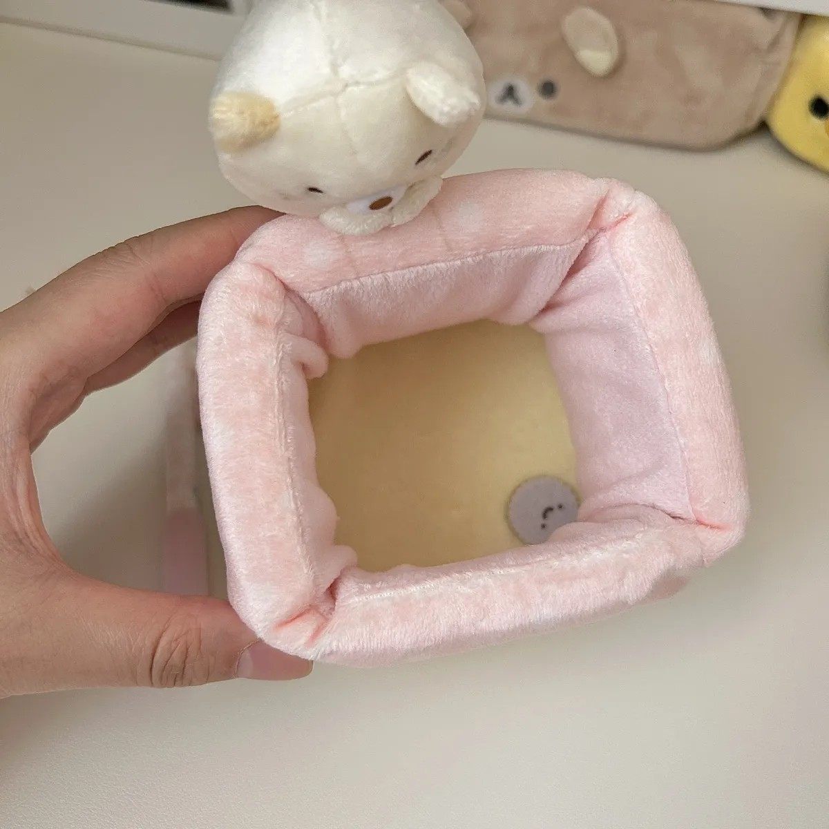 日系可爱san-x角落生物粉包袱白熊桌面置物盒杂物收纳笔筒可爱,淘宝优惠券,粉丝福利购,淘宝优惠卷