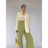 Maryme Spring и осень 40 Mami тяжелее 6A -класс шелковой плоский костюм Внешние костюмы
