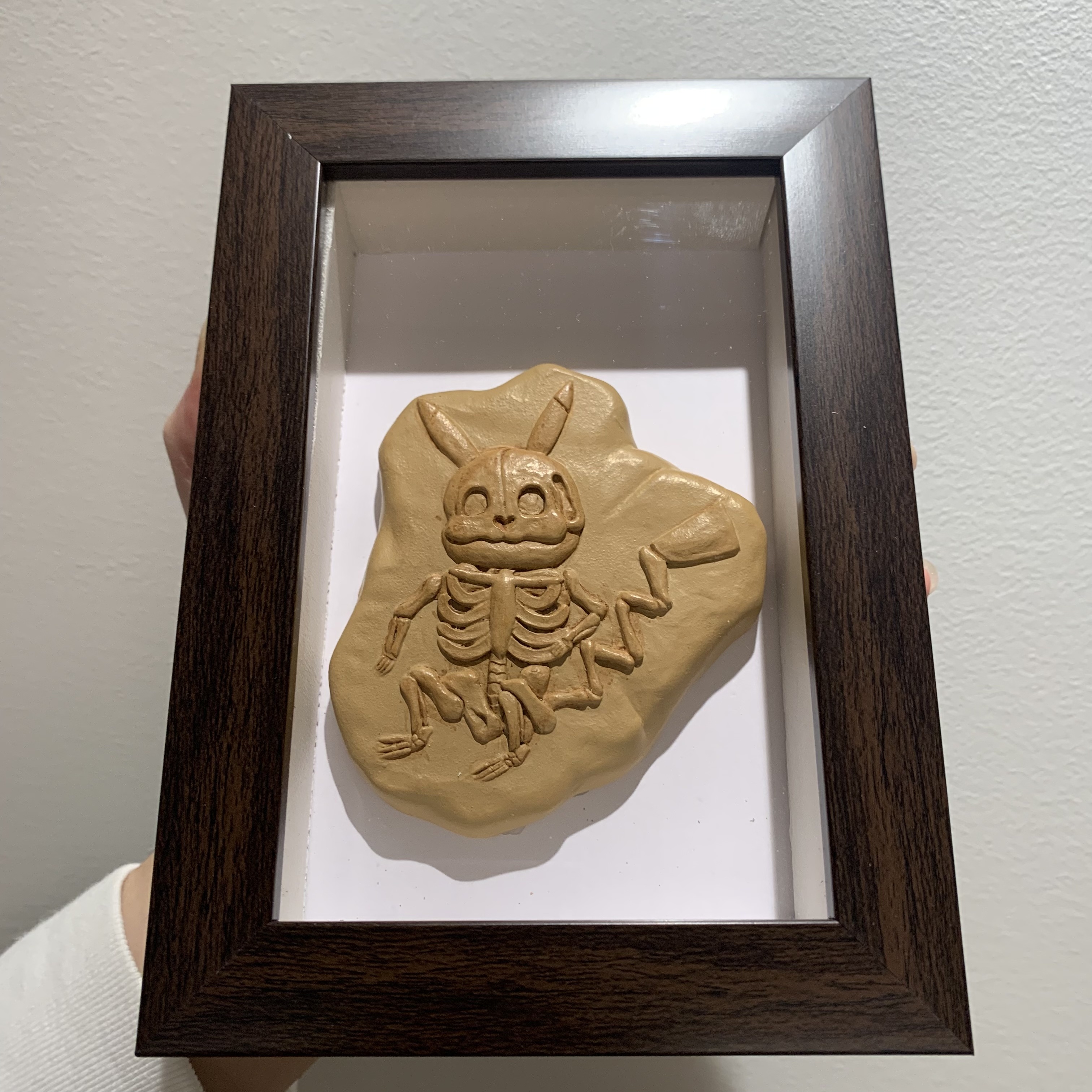 神奇宝贝比卡丘可达鸭化石立体相框浮雕恶搞创意礼品生日礼物桌面 - 图0