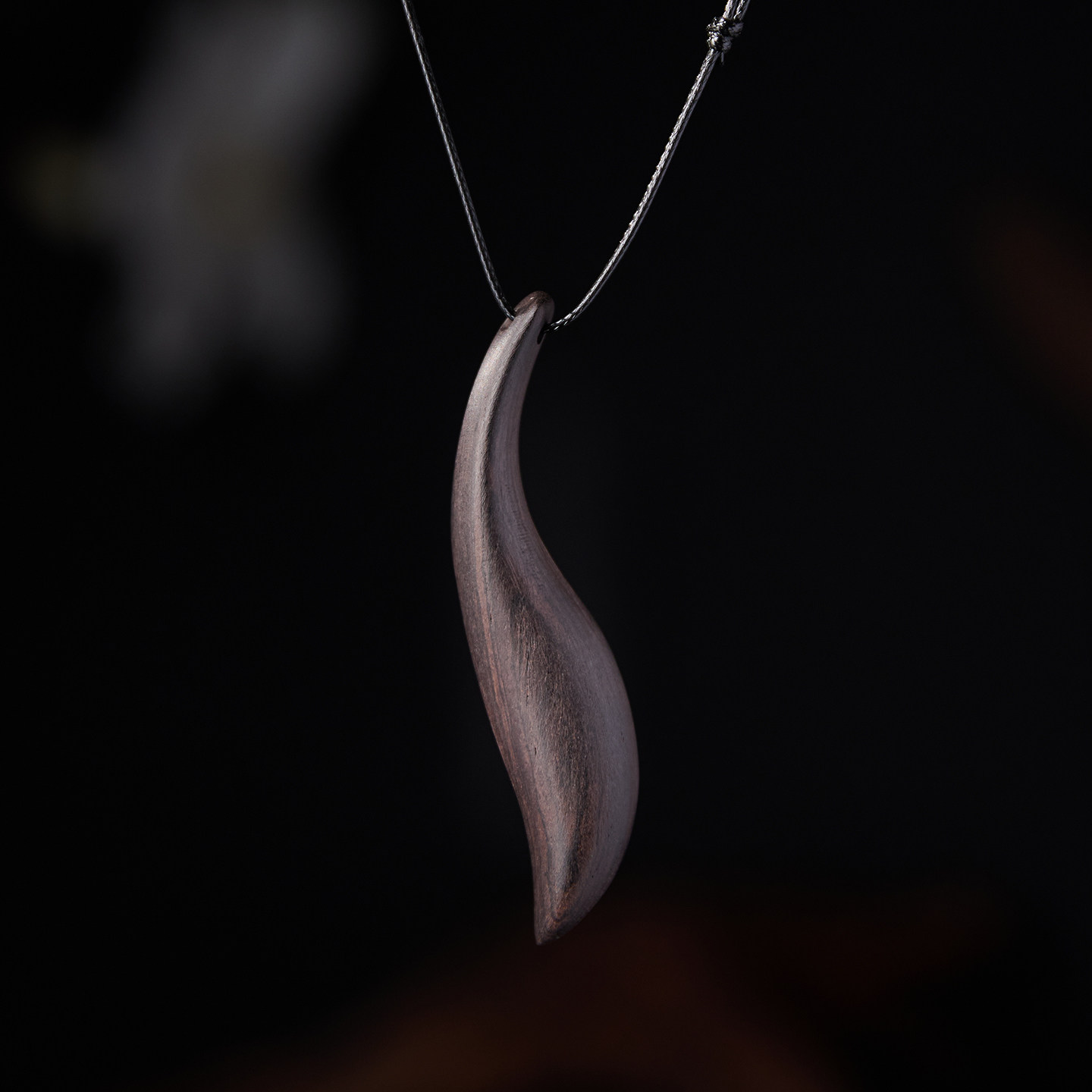 【木语】平安顺遂复古文艺风配饰品檀木吊坠女棉麻木质项链毛衣链,淘宝优惠券,粉丝福利购,淘宝优惠卷