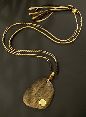 安冉～寓意月冉日华 安然顺意 古风原创吊坠饰品个性沉贵宝木项链