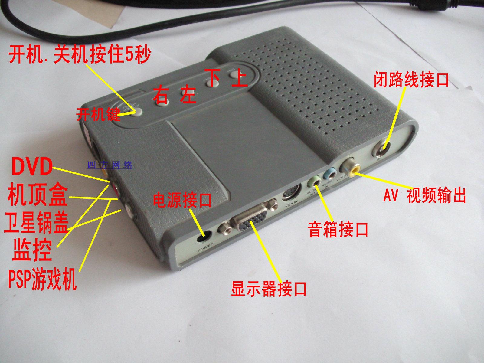 天敏 电视盒 AV 输出 输入 LT320W LT300W 通杀 显示器VGA 有电源 - 图1