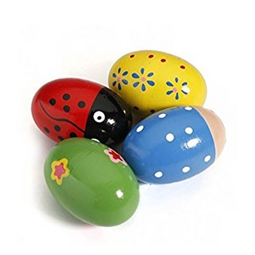 Wooden Percussion Musical Egg Maracas Egg Shakers Random - 图0