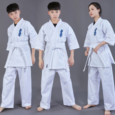 Форма для каратэ 极真会空手道服比赛服训练服帆布涤棉全棉极真会道服 儿童男女