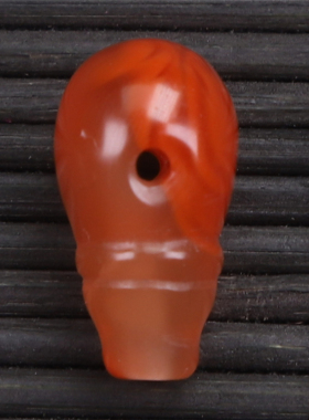 diy天然原矿一体三通南红玛瑙