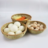 Кружный бамбук бамбука бамбука плетения бамбука бамбука бамбука бамбука корзина пыль пылевой сверчки с закусками с фруктами приготовленные из булочка коробка бамбука зеленая бамбуковая кожа тк.