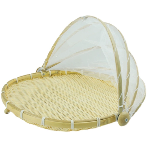 Бамбуковые ткацкие продукты с чистыми укрытиями домашние мухи и бамбуковые корзины для фермерских булочек корзина для хранения фруктов корзина сушка бамбука бамбука