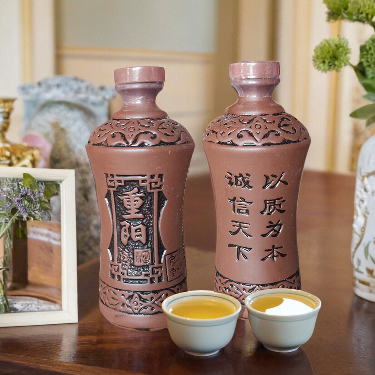 广西柳州三江县特产侗乡桥重阳节糯米酒酒黄酒十年陈酿1斤装包邮