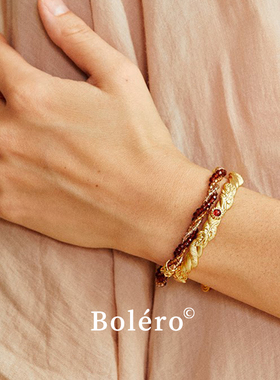 BoleroShop棕榈编织转运手链