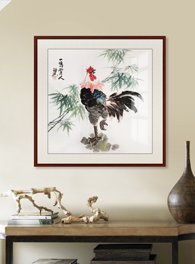柿子事事如意冠上加冠方形国画