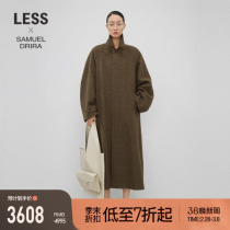 (The mall co-payment) (LESSxSamuel) 2023 years of winter new plaid great coat 2N0812730