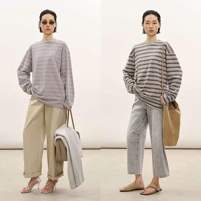 【商场同款】LESS2026年春新款长款宽松含棉