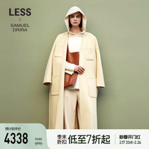 (Mall same paragraph) (LESSxSamuel) 2023 years winter new with cashmere great coat 2N0811240