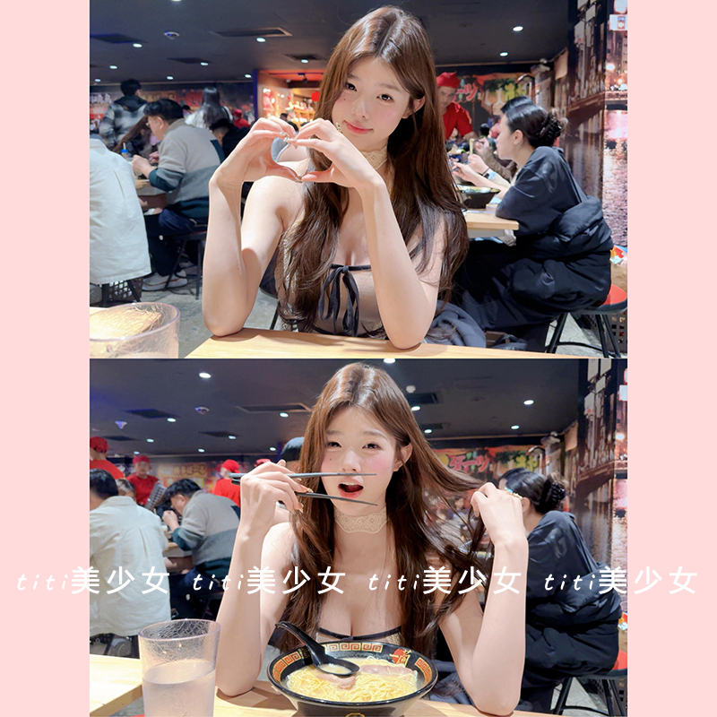 【TiTi美少女】性感纯欲风蕾丝边飘带抹胸背心上衣春季百搭打底衫,淘宝优惠券,粉丝福利购,淘宝优惠卷