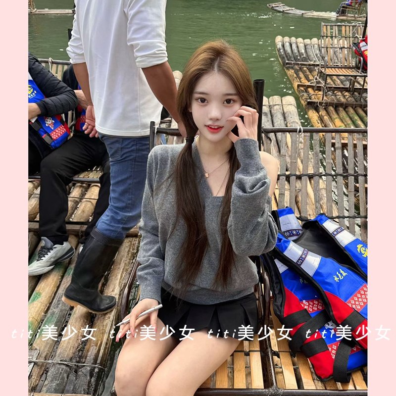 【TiTi美少女】2026休闲套头针织毛衣女春季内搭软糯修身百搭上衣,淘宝优惠券,粉丝福利购,淘宝优惠卷