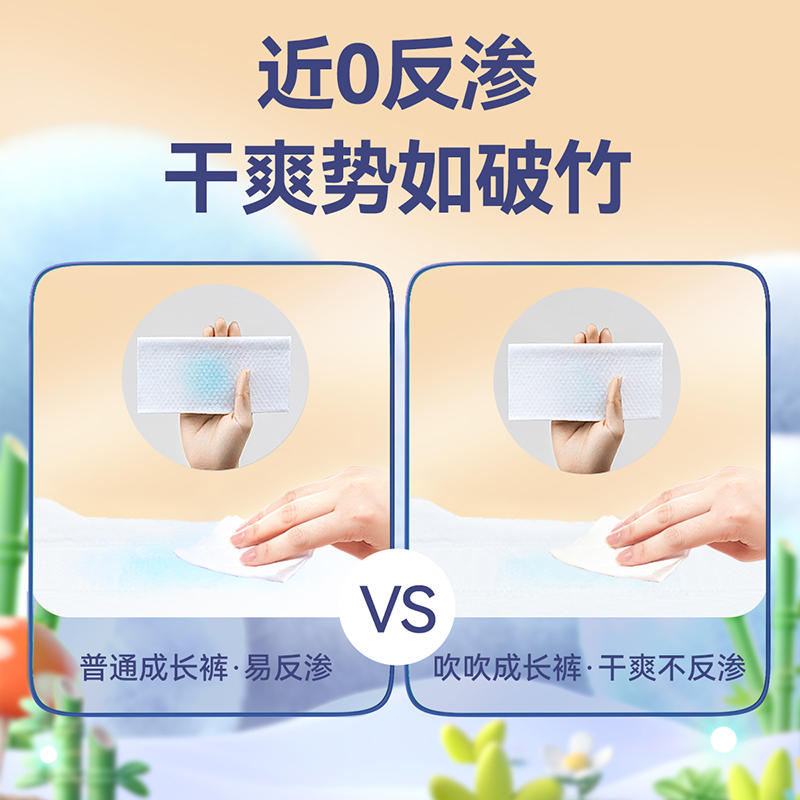 【凑单好价】五羊熊猫吹吹纸尿裤小包24片